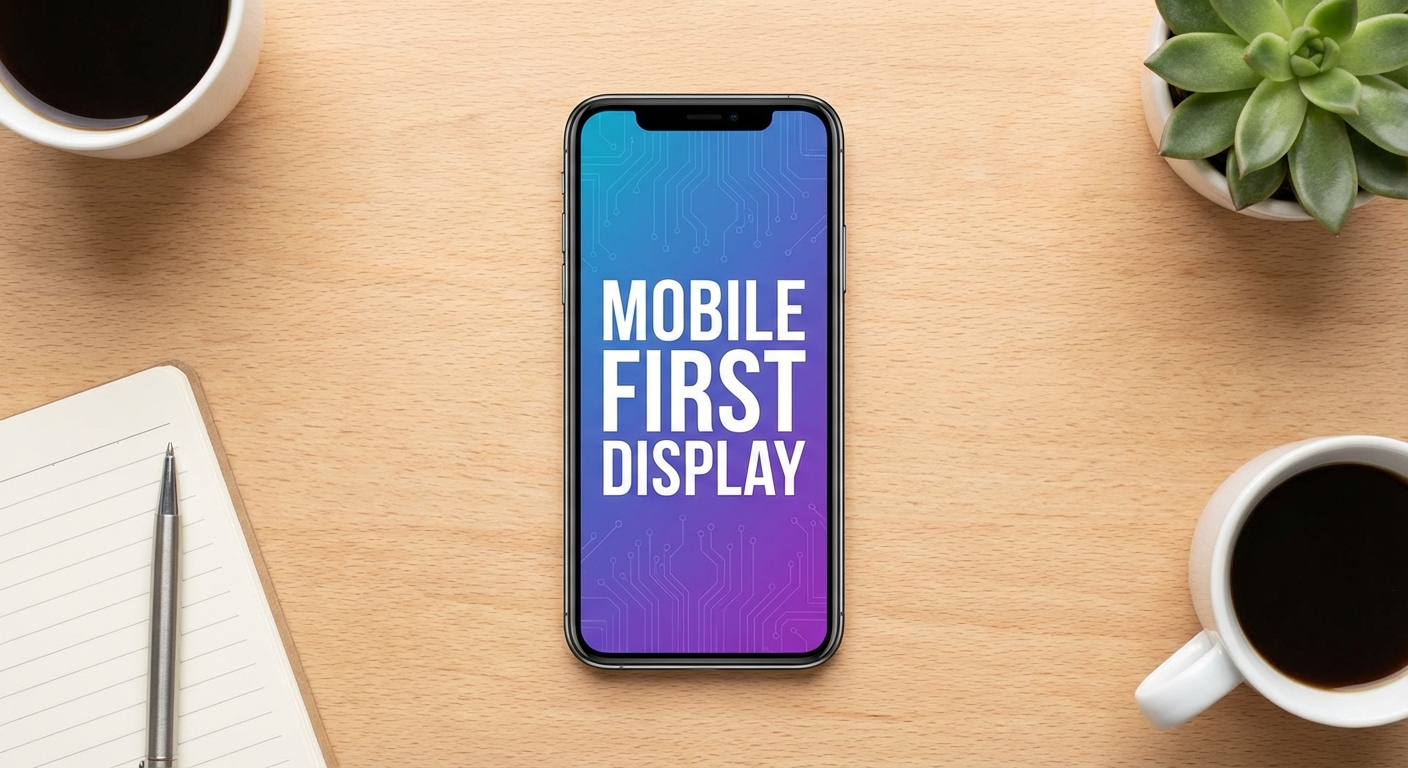 Mobile first display website design for Newcastle businesses